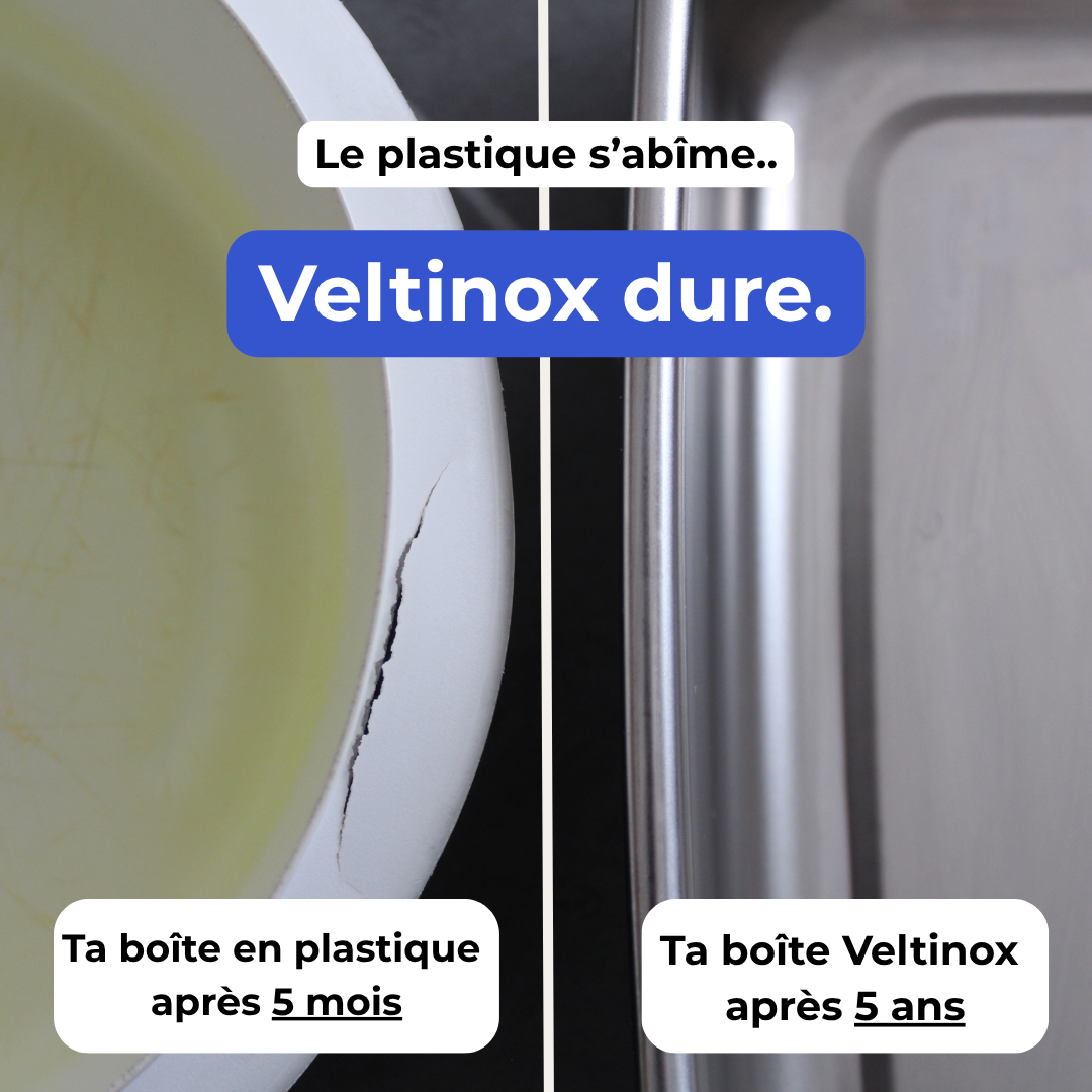 La boîte alimentaire en inox 100% pur
