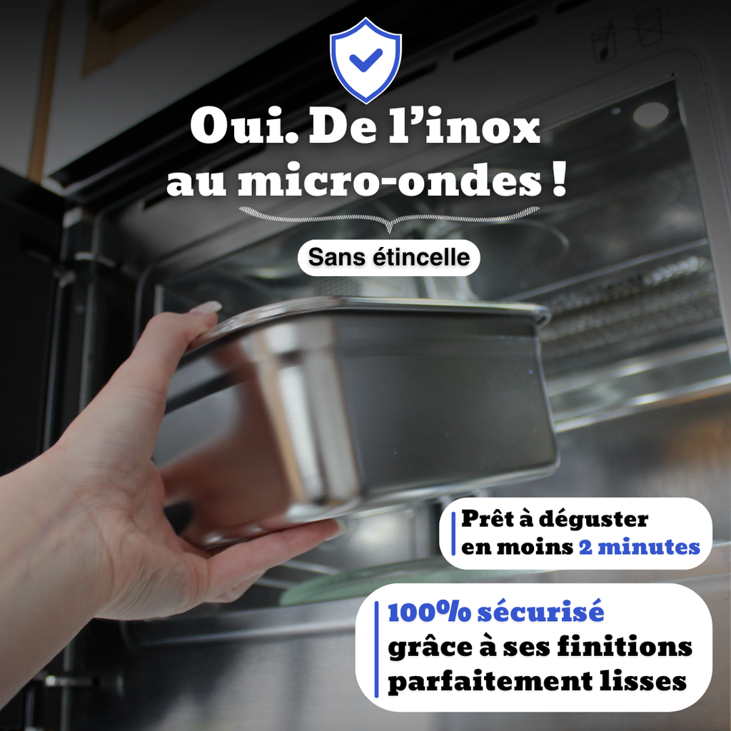 La boîte alimentaire en inox 100% pur