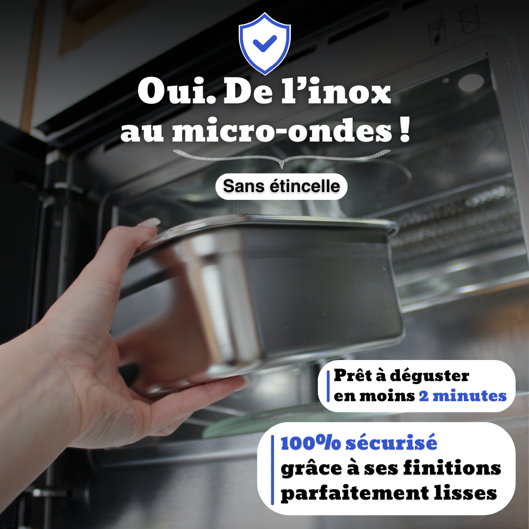 La boîte alimentaire en inox 100% pur