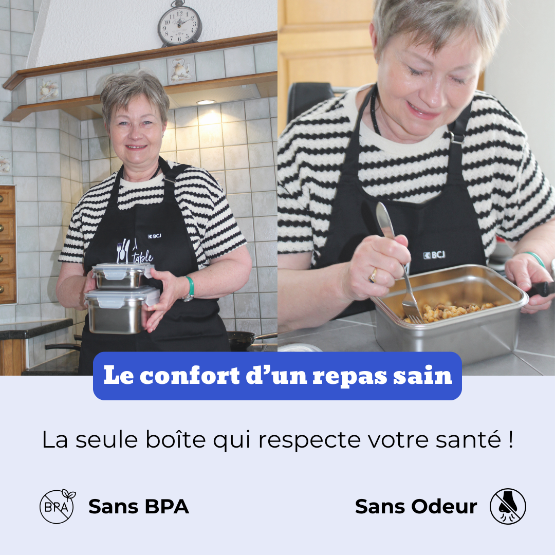 La boîte alimentaire en inox 100% pur