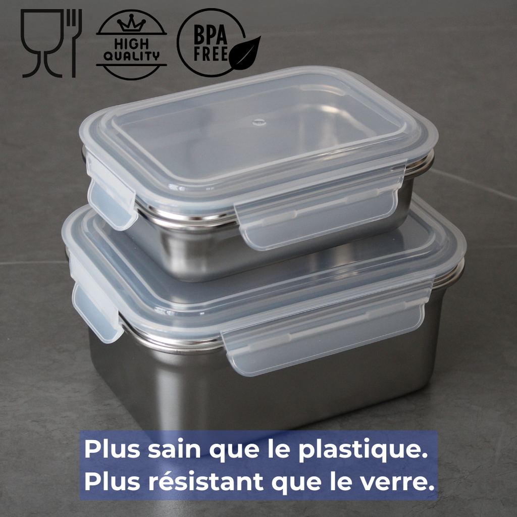 La boîte alimentaire en inox 100% pur